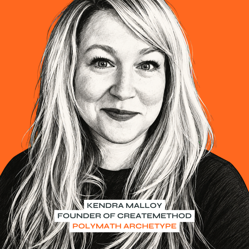 Portrait of Kendra Malloy, founder of CreateMethod, Polymath archetype